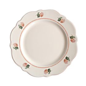 Retro American Pastoral Style Rose Edge Ceramic Dining Plate