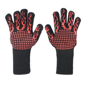 Spot Heat Insulation Barbecue Kitchen Baking Thick And High Temperature Resistant Oven Anti-scald Microwave Oven Gloves