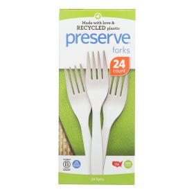 Preserve - Cutlery Fork Medium Wght Wht - Case Of 12 - 24 Ct