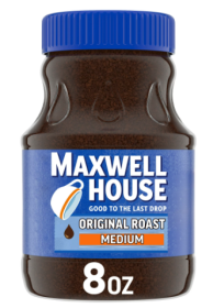 Maxwell House The Original Roast Instant Coffee;  8 oz Jar