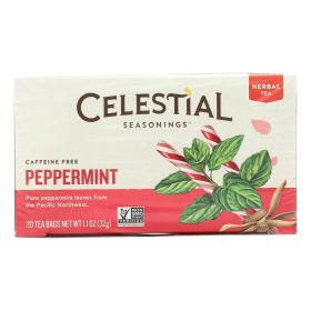 Celestial Seasonings Herb Tea Peppermint - 20 Tea Bags - Case of 6