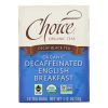 Choice Organic Black Tea - Decaffeinated English Breakfast - Case of 6 - 16 Bags