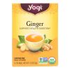 Yogi Organic Herbal Tea Caffeine Free Ginger - 16 Tea Bags - Case of 6