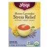 Yogi Stress ReliefHerbal Tea Caffeine Free Honey Lavender - 16 Tea Bags - Case of 6