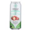 Steaz Lightly Sweetened Green Tea - Super Fruit - Case of 12 - 16 Fl oz.