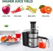 KOIOS Centrifugal Juicer Machines; Juice Extractor with Extra Large 3inch Feed Chute Filter; High Juice Yield for Fruits and Vegetables; Easy to Clean