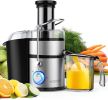 KOIOS Centrifugal Juicer Machines; Juice Extractor with Extra Large 3inch Feed Chute Filter; High Juice Yield for Fruits and Vegetables; Easy to Clean