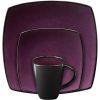 Gibson Soho Lounge Square 16-piece Dinnerware Set