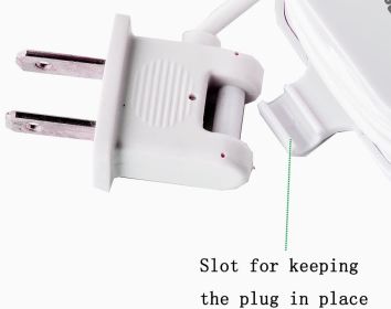 4 Port USB and Universal Outlet Charging Station (Color: White)