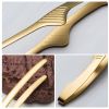 1pc Barbecue Clip Stainless Steel Food Clip; Baking Bread Clip; Hotel Restaurant Squeegee Clip