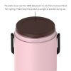 Healter 1.6 Litres Vacuum Insulated Food Flasks for Hot Food;  1600ml Stainless Steel Thermal Soup Container/ Food Jar with 2 inner boxes for Adult;