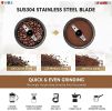 Coffee Grinder Spice Nut Grinders Blender (Black) 5Core CG 01 BL