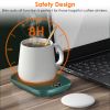 Electric Coffee Mug Warmer for Desk Auto Shut off USB Tea Milk Beverage Cup Heater Heating Plate for Office Home 3 Temperature Setting