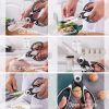 Multifunctional household stainless steel scissors