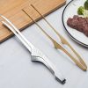 1pc Barbecue Clip Stainless Steel Food Clip; Baking Bread Clip; Hotel Restaurant Squeegee Clip