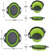 Collapsible Colander Silicone Bowl Strainer Set of 2, Portable Folding Filter Basket Bowls Container Rubber Strainer, Use for Draining Fruits, Vegetab