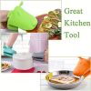 2pcs Oven Mitts, Food Grade High Temperature Resistant Silicone Hand Clip, Baking Gloves, Oven Gloves, Silicone Hippopotamus Heat Insulated Hand Clip,